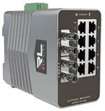 Red Lion N-Tron 10 Port Multimode, ST Style Managed Gigabit Ethernet Switch, 2 KM