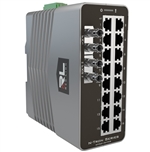 Red Lion N-Tron 18 Port Singlemode, ST Style Managed Gigabit Ethernet Switch, 15 KM