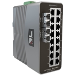 Red Lion N-Tron 18 Port Gigabit Singlemode, SC Style Managed Ethernet Switch, 10 KM