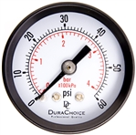 DuraChoice PA158B-060 Dry Utility Pressure Gauge, 1-1/2" Dial