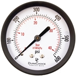 DuraChoice PA158B-600 Dry Utility Pressure Gauge, 1-1/2" Dial
