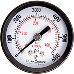 DuraChoice PA158B-K06 Dry Utility Pressure Gauge, 1-1/2" Dial