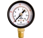 DuraChoice PA158L-200 Dry Utility Pressure Gauge, 1-1/2" Dial