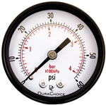DuraChoice PA204B-060 Dry Utility Pressure Gauge, 2" Dial