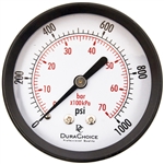 DuraChoice PA204B-K01 Dry Utility Pressure Gauge, 2" Dial