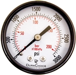 DuraChoice PA204B-K03 Dry Utility Pressure Gauge, 2" Dial