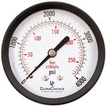 DuraChoice PA204B-K04 Dry Utility Pressure Gauge, 2" Dial