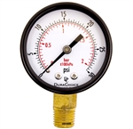 DuraChoice PA204L-030 Dry Utility Pressure Gauge, 2" Dial