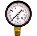 DuraChoice PA204L-200 Dry Utility Pressure Gauge, 2" Dial