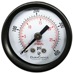 DuraChoice PA254B-400 Dry Utility Pressure Gauge, 2-1/2" Dial