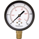 DuraChoice PA254L-015 Dry Utility Pressure Gauge, 2-1/2" Dial