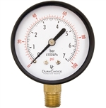 DuraChoice PA254L-100 Dry Utility Pressure Gauge, 2-1/2" Dial