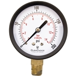 DuraChoice PA254L-200 Dry Utility Pressure Gauge, 2-1/2" Dial