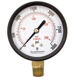 DuraChoice PA254L-K03 Dry Utility Pressure Gauge, 2-1/2" Dial