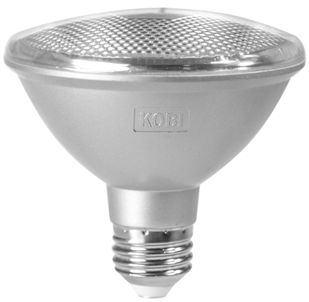 Kobi Electric PAR30S-75-30-FL 11W PAR30 LED Light, 3000K, Short Neck