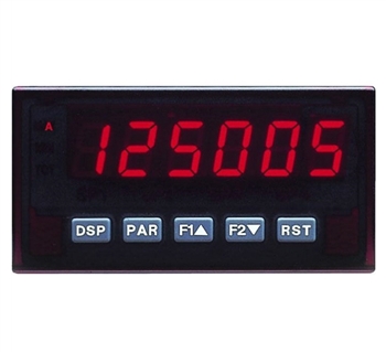 Red Lion Dual Counter/Rate Meter, 6 Digit, Red LED