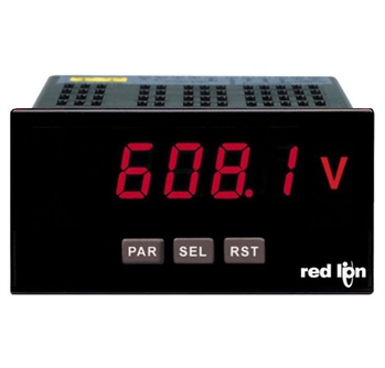 Red Lion Universal DC Input Panel Meter, 5 Digit LED