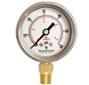 DuraChoice PB158L-060 Oil Filled Pressure Gauge, 1-1/2" Dial
