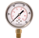 DuraChoice PB204L-500 Oil Filled Pressure Gauge, 2" Dial