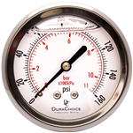 DuraChoice PB254B-160 Oil Filled Pressure Gauge, 2-1/2" Dial