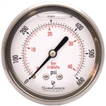 DuraChoice PB254B-600 Oil Filled Pressure Gauge, 2-1/2" Dial