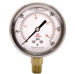 DuraChoice Oil Filled Pressure Gauge, 2-1/2" Dial, 1/4" NPT, 0-300 PSI