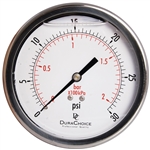 DuraChoice PB403B-030 Oil Filled Pressure Gauge, 4" Dial