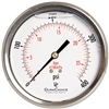 DuraChoice PB404B-400 Oil Filled Pressure Gauge, 4" Dial