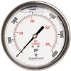 DuraChoice PB404B-K06 Oil Filled Pressure Gauge, 4" Dial