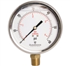 DuraChoice PB405L-060 Oil Filled Pressure Gauge, 4" Dial