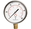 DuraChoice PB405L-100 Oil Filled Pressure Gauge, 4" Dial