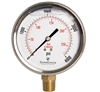 DuraChoice PB405L-K04 Oil Filled Pressure Gauge, 4" Dial