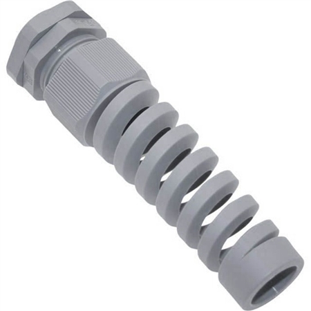PCG-11RS PG 11 Gray Flex Strain Relief Fitting