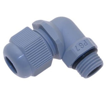 PCGA-07 PG 7 Gray Right Angle Strain Relief Fitting