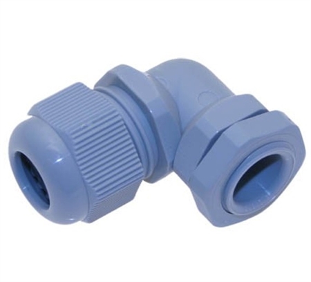 PCGA-11 PG 11 Gray Right Angle Strain Relief Fitting
