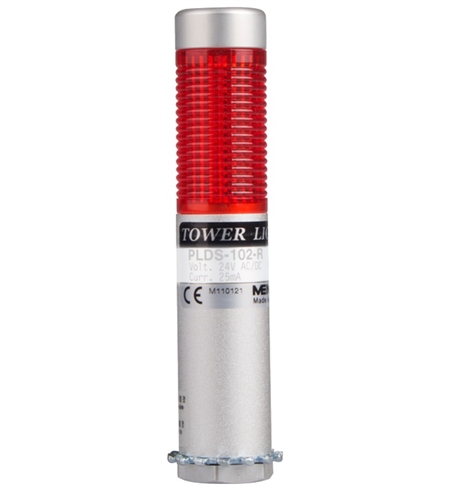 Menics PLDS-102-R 1 Tier LED Tower Light, Red