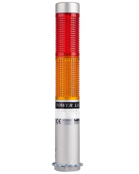 Menics PLDS-201-RY 2 Tier LED Tower Light, Red Yellow