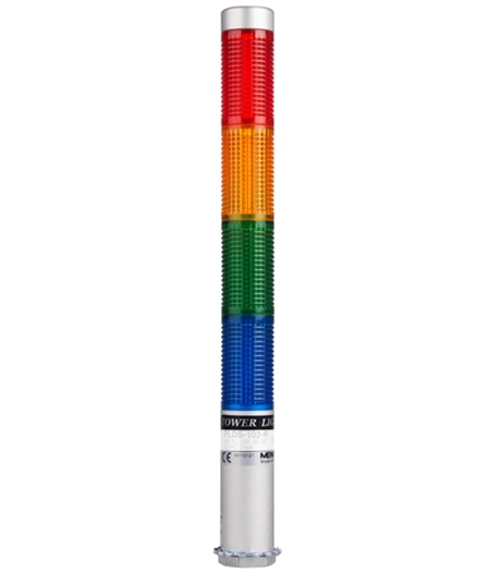 Menics PLDSF-401-RYGB 4 Tier LED Tower Light, Red Yellow Green Blue