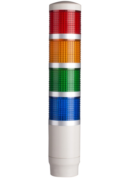 Menics PMEF-401-RYGB 4 Tier LED Tower Light, Red/Yellow/Green/Blue