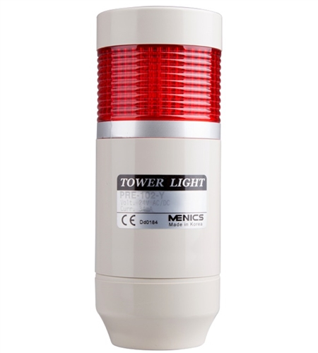 Menics PRE-101-R 1 Stack LED Tower Light, Red