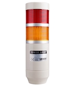 Menics 2 Stack Flashing LED Tower Light, Red Yellow, 24V