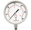 DuraChoice PS404L-300 Oil Filled Pressure Gauge, 4" Dial