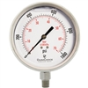 DuraChoice PS404L-K01 Oil Filled Pressure Gauge, 4" Dial