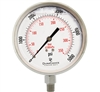 DuraChoice PS404L-K05 Oil Filled Pressure Gauge, 4" Dial