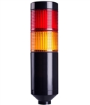Menics PTE-A-2FF-RY-B 2 Tier LED Tower Light, Red/Yellow