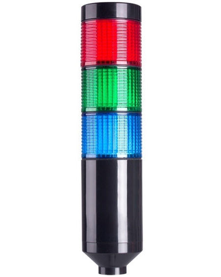 Menics PTE-A-302-RGB-B 3 Tier LED Tower Light, Red/Green/Blue