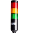 Menics PTE-A-3FF-RYG-B 3 Tier LED Tower Light, Red/Yellow/Green