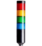 Menics PTE-AF-4FF-RYGB-B 4 Tier LED Tower Light, Red/Yellow/Green/Blue