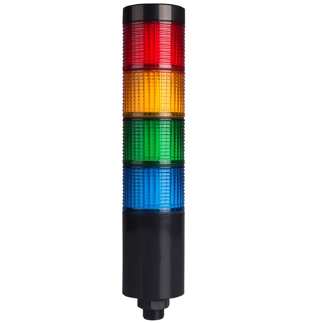 Menics PTE-SC-402-RYGB-B 4 Tier LED Tower Light, Red Yellow Green Blue