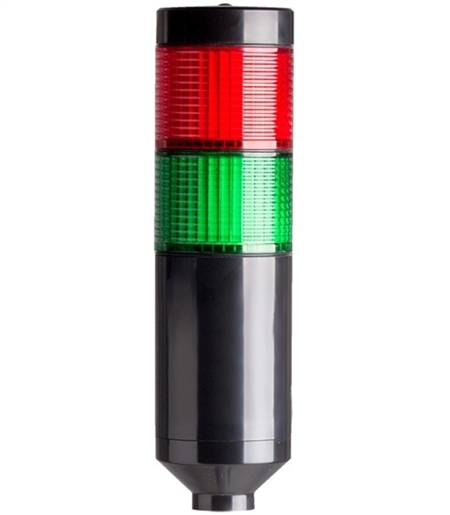 Menics PTE-T-2FF-RG-B 2 Stack LED Tower Light, Red Green